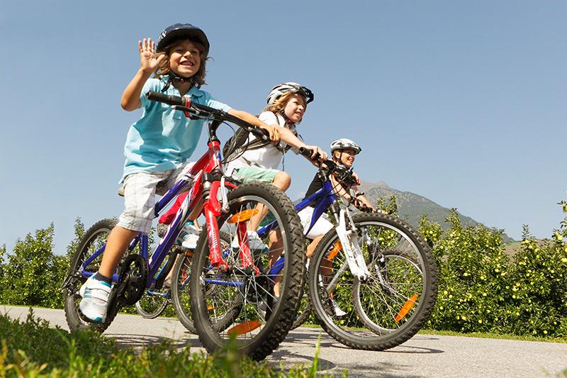 Radwege durch Obstgärten